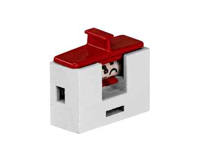 Fire-resistant ceramic fuse holder modular base