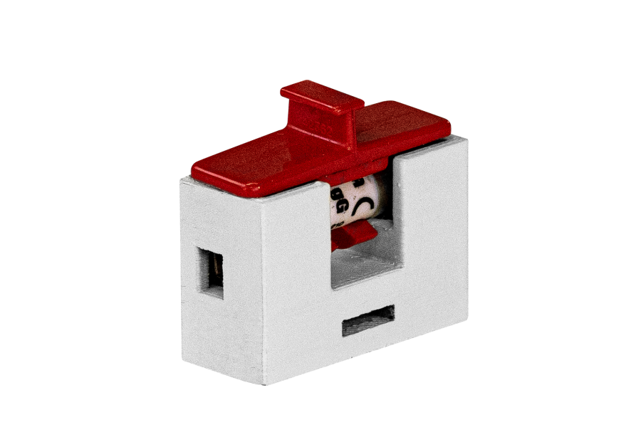 Fire-resistant ceramic fuse holder modular base