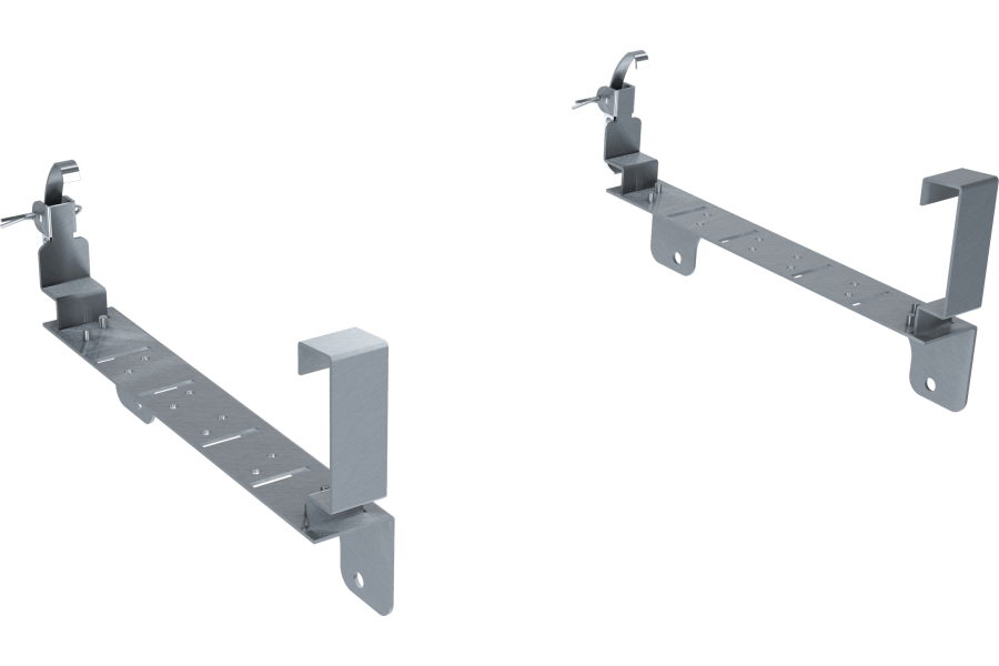 Pair of quick fitting AISI 304 stainless steel supports