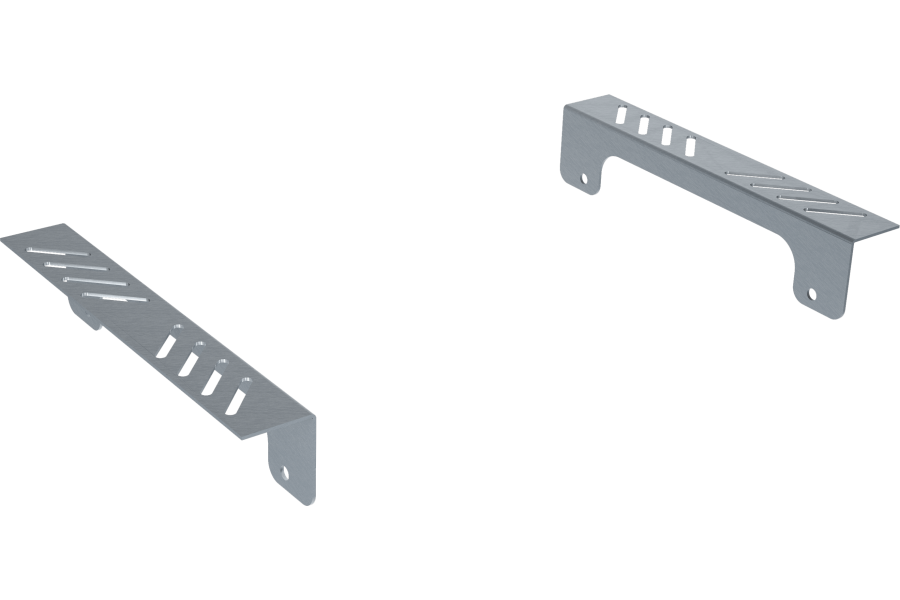 Pair of supports in AISI 304 stainless steel direct screw mounting